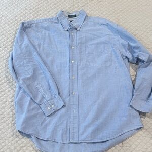 Britches Men's Blue denim Button-Down Shirt